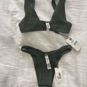 bond-eye Olive Green Bikini Set